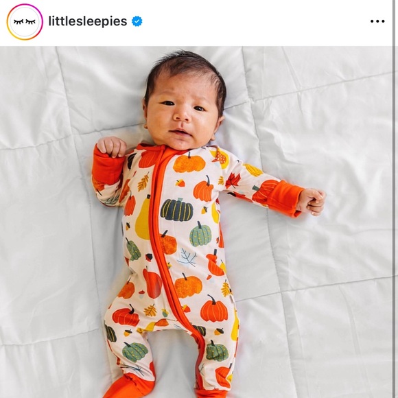 Little Sleepies Autumn harvest 6-12 month onesie - Picture 7 of 7